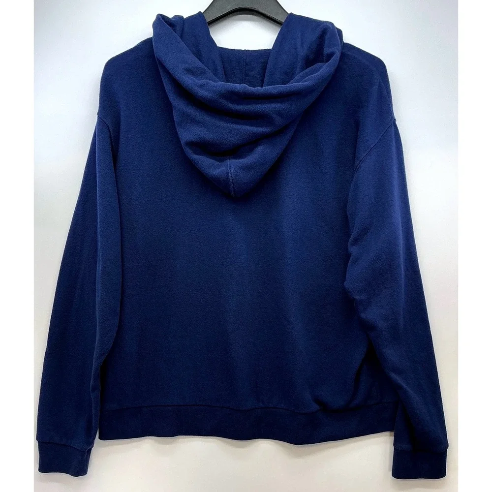 Levis Blue‎ Zip Hoodie M Spellout Logo Preppy Collegecore Athleisure Y2K Summer